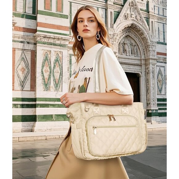 Large Bible Bag with Bible Cover Case for Women, Church Bag with shoulder strap, - Picture 2 of 8